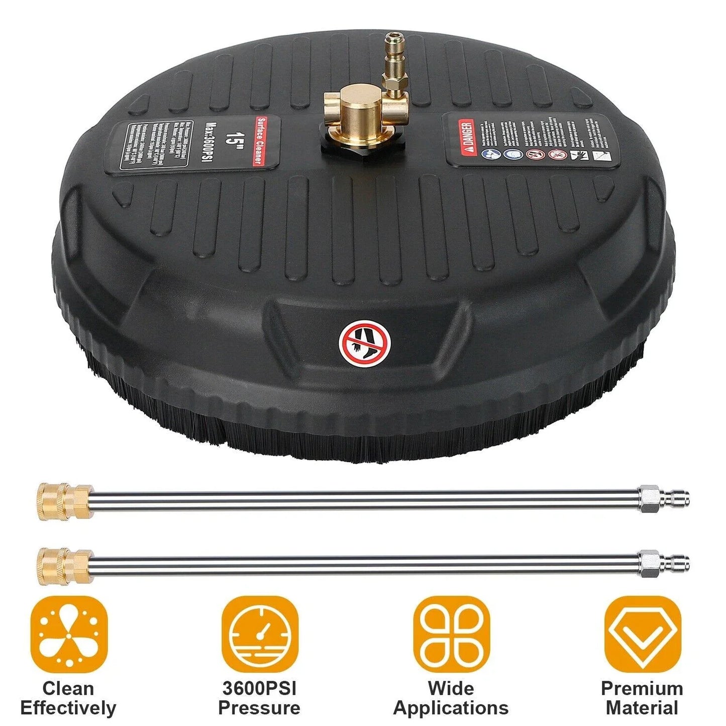 Pressure Washer Surface Cleaner 15" Water Blaster