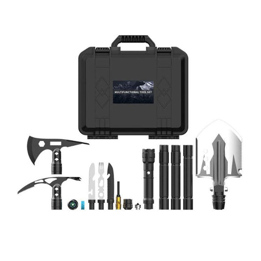 Camping Survival Shovel Axe, Multifunctional Folding High-Carbon Steel Tool Set