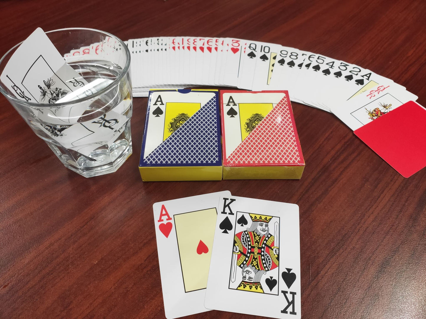 2 Packs * TEXAS HOLD'EM POKER Quanlity Waterproof Plastic Playing Cards