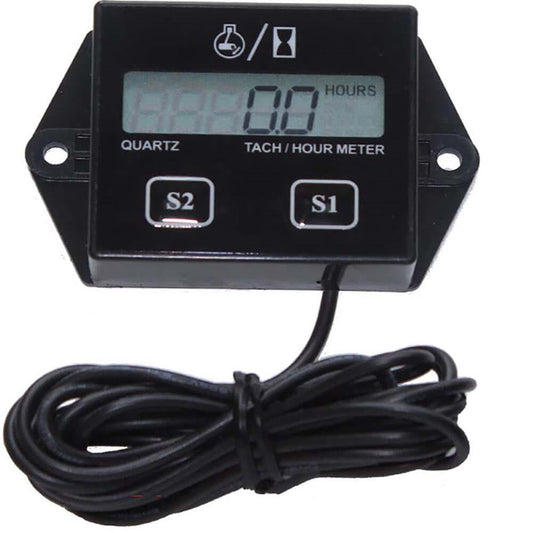 Small engine tachometer front