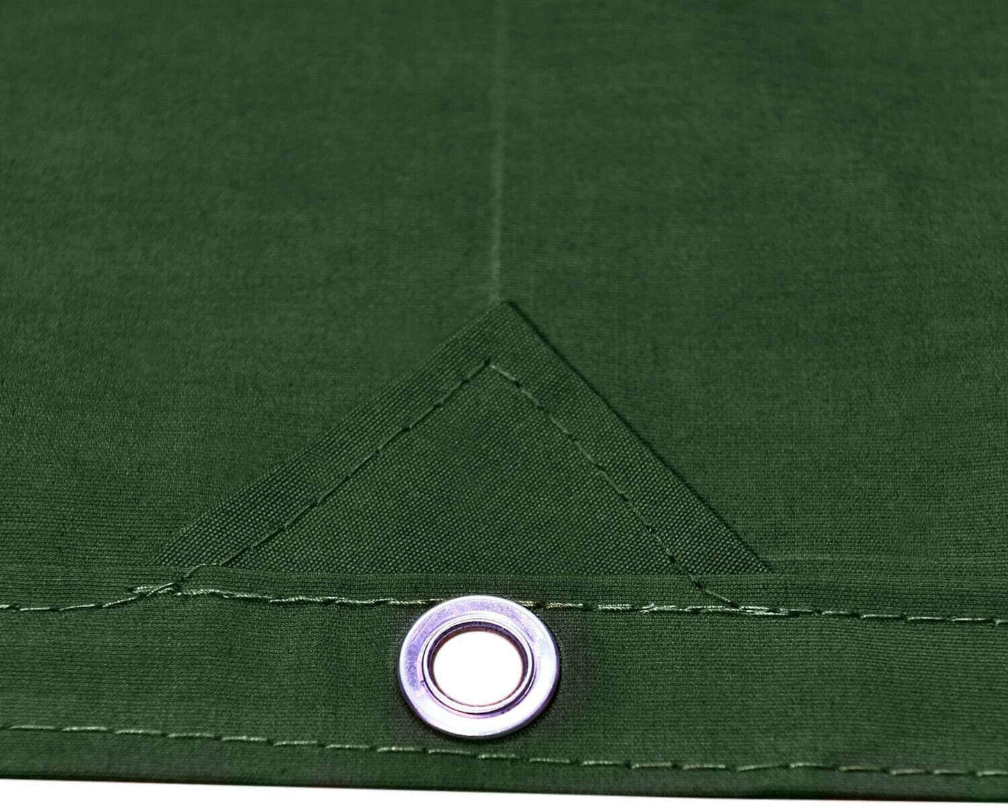 Tarpaulin rope hem close up