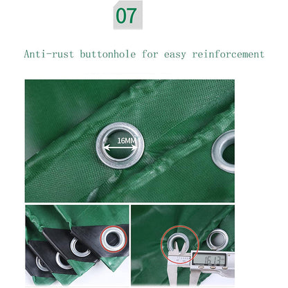 canvas tarp with nylon rope edge
