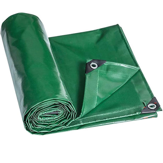 green canvas tarpaulin tarp