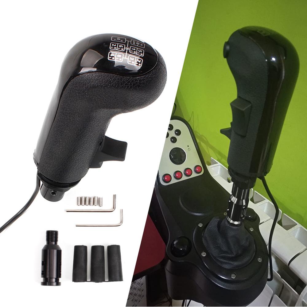Universal Truck Simulator Gear Shifter with 3 Shaft Plugs for Universal Fit