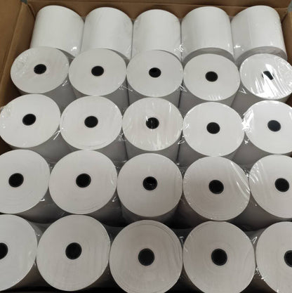 (50 Rolls) 80mm x 80mm Thermal Paper Receipt Rolls 65m/roll