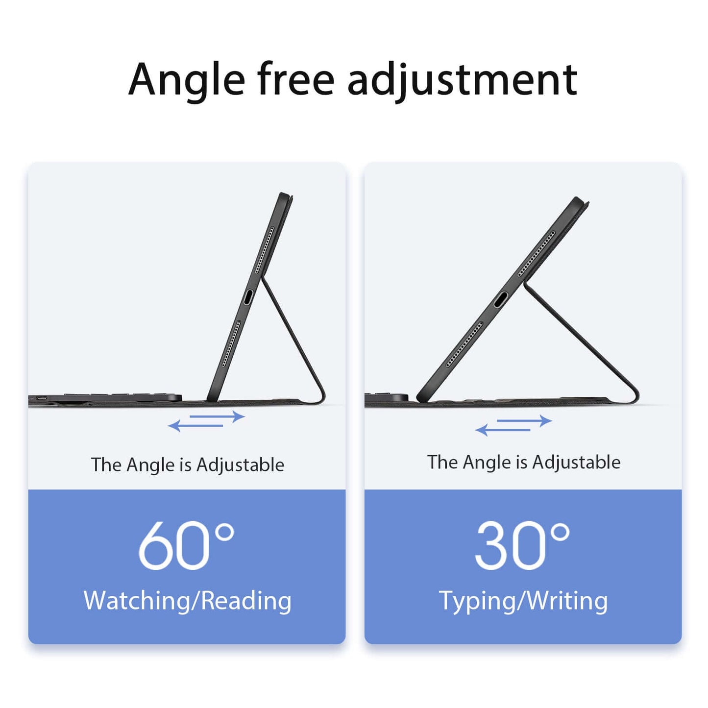 iPad Pro 13 2024 2025 Bluetooth Keyboard with Foldable Stand Case