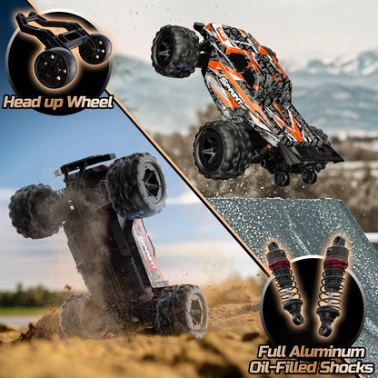 1/16 RC Car, 2.4Ghz Fast Remote Control Car 35+ MPH, 4WD off Road RC Truck Vehicle  Gifts for Adult and Boys