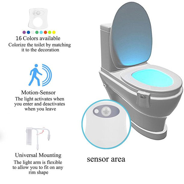 Toilet Night Light Motion Sensor - The Shopsite
