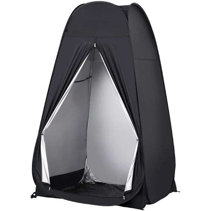 Portable Camping Shower/Toilet Tent Black - The Shopsite
