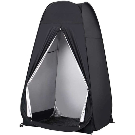 Portable Camping Shower/Toilet Tent Black - The Shopsite