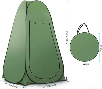 Portable privacy tent for camping