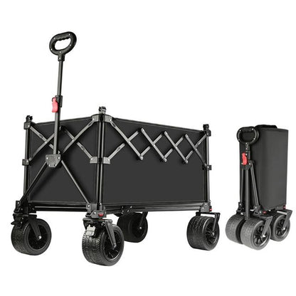 Foldable All-Terrain Wagon Cart 300L Heavy Duty Beach Cart XY1102