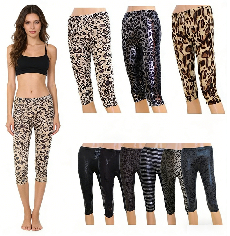 3 pcs Tight Yoga Running Sport Pants Cropped Leggings Fitness Trouser