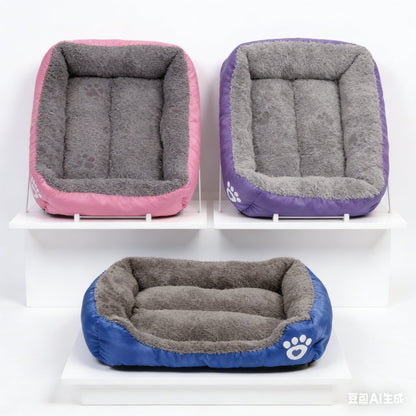 80cm Colourful Calming Dog Bed Warming Washable XL