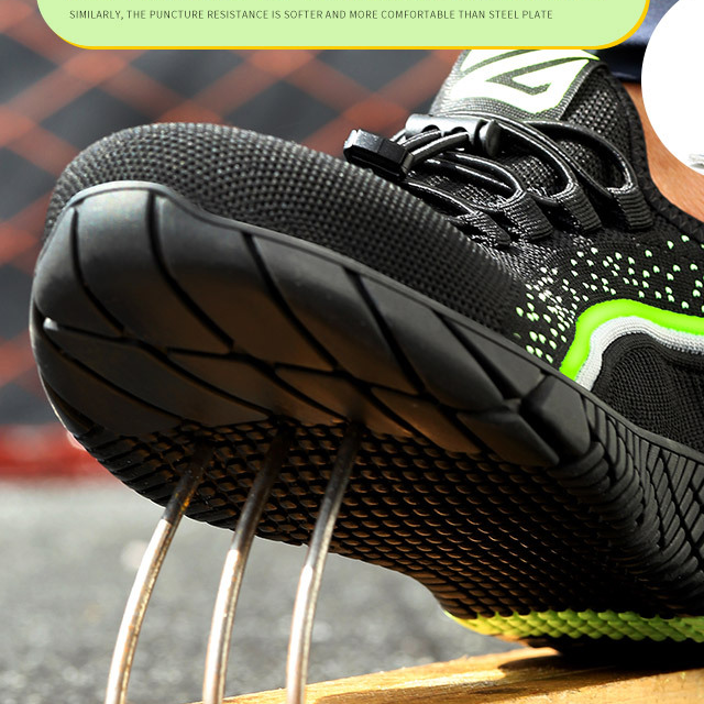 Steel Toe Summer Work Shoes Anti Piercing Lightweight Sneakers Hiking Shoes