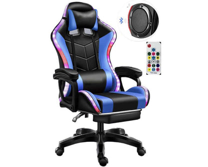Gaming Chair with Footrest – RGB Gaming Chair with Speakers & Lights