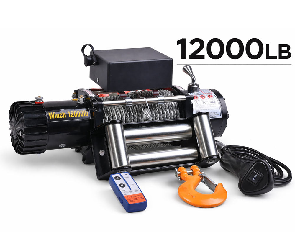 winch with automatic brake
