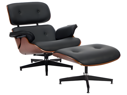Replica Chair with Ottoman
