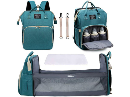 Nappy bag with stroller straps