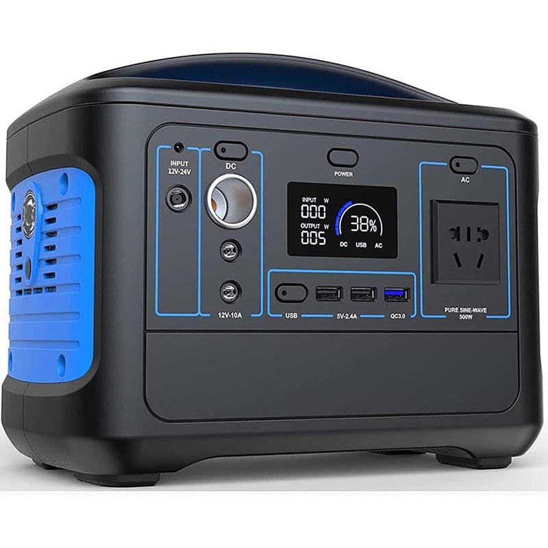 Portable Outdoor Power Station 500W – Solar & Mains Rechargeable