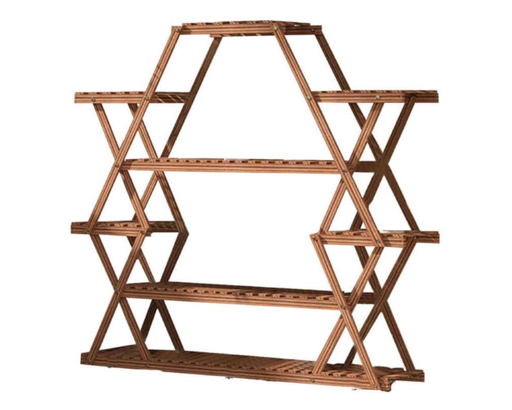 Multi level plant shelf