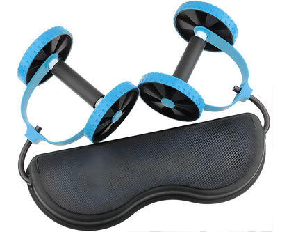 AB roller workout setup
