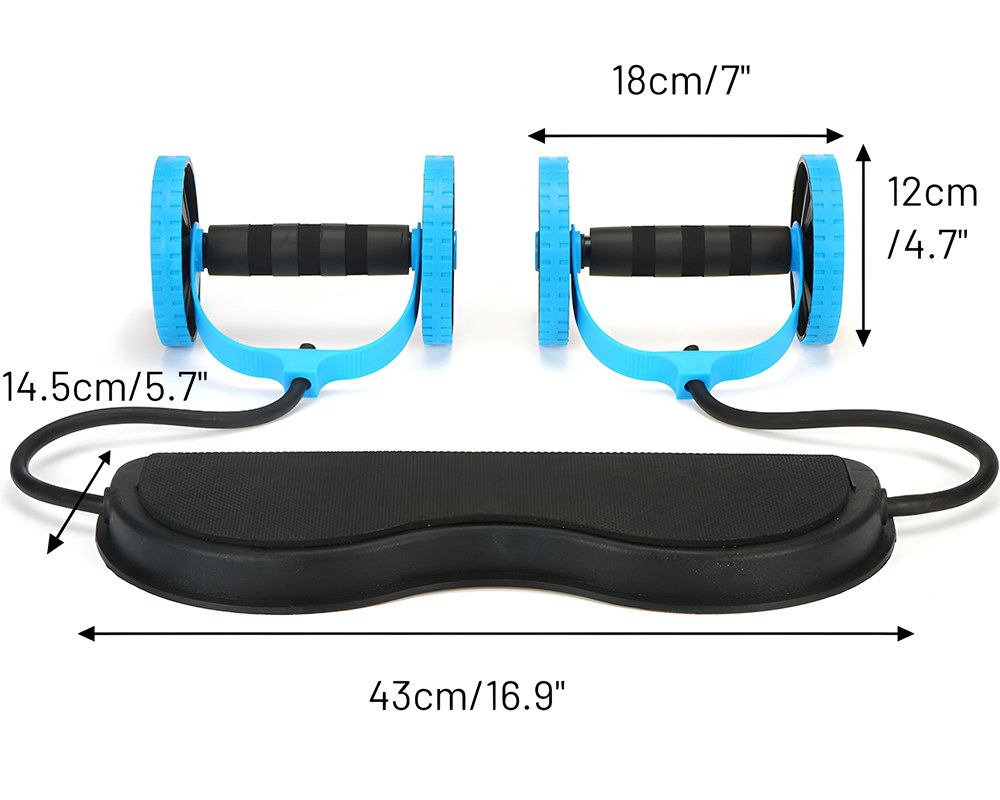 AB roller with knee support