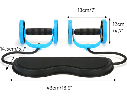AB roller with knee support
