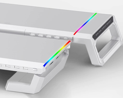 phone holder on monitor stand