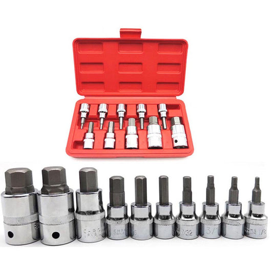 HEX Bit Socket Set - 3/8" 1/2"
