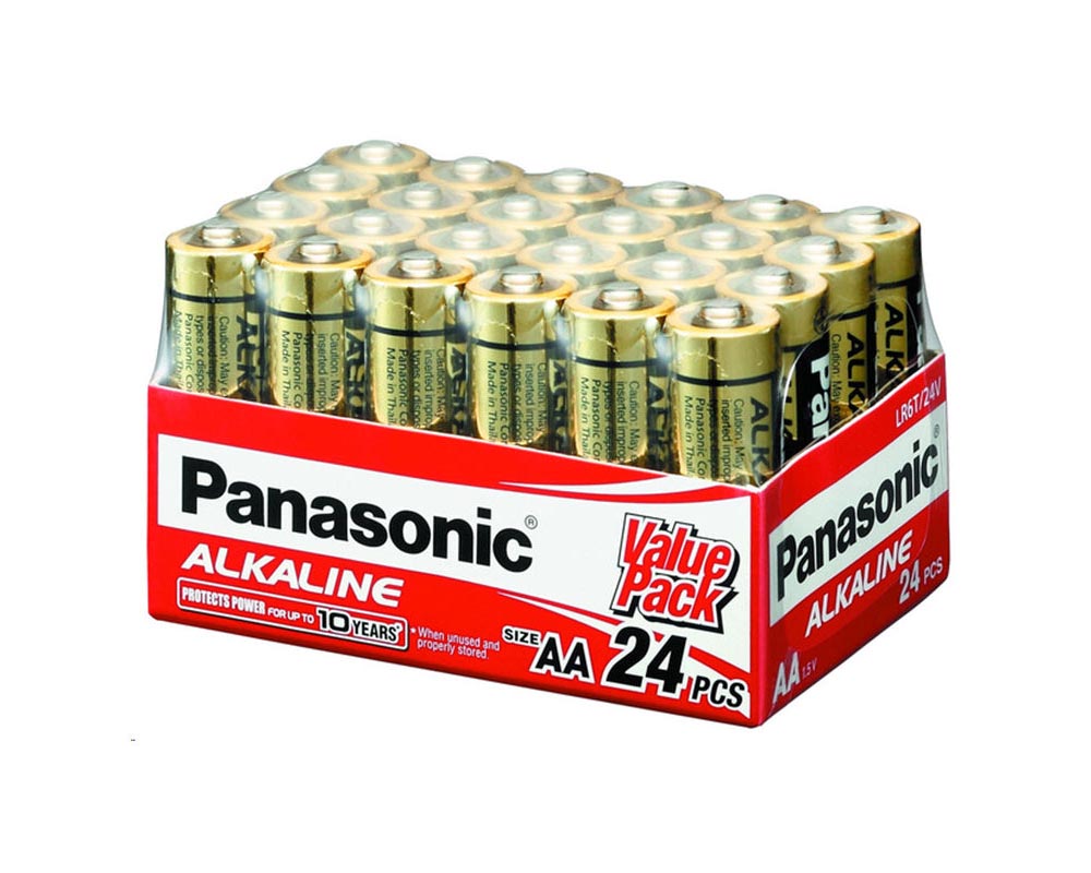 24 pack AA alkaline batteries