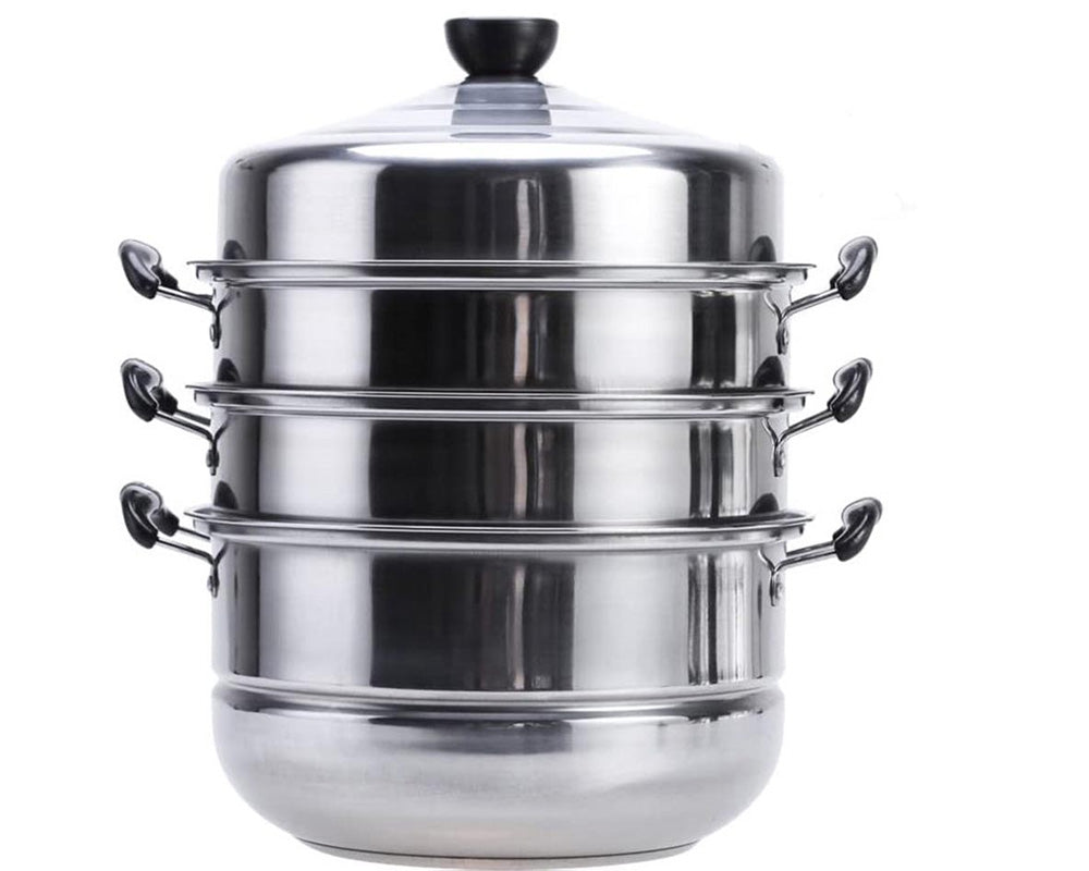 Steamer pot on stove