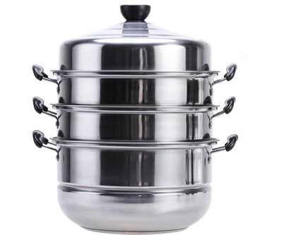 Steamer pot on stove