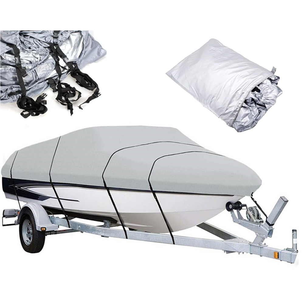 Boat Cover Trailerable Heavy Duty Boat Cover Silver 17Ft to 19FT