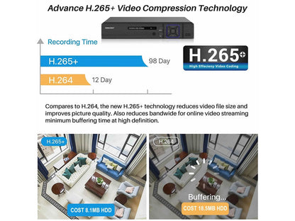 Indoor/Outdoor CCTV Dome Security Camera System