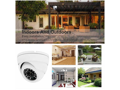 Indoor/Outdoor CCTV Dome Security Camera System