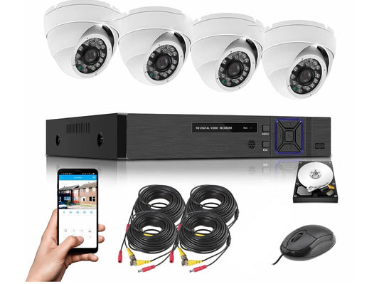 Indoor/Outdoor CCTV Dome Security Camera System