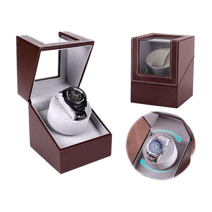 Automatic quad watch winder box
