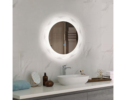 Bathroom LED Mirror Round Frameless 70CM