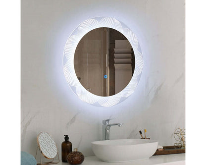 Modern frameless LED mirror