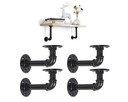 4 Pcs Industrial Rustic Shelf Brackets