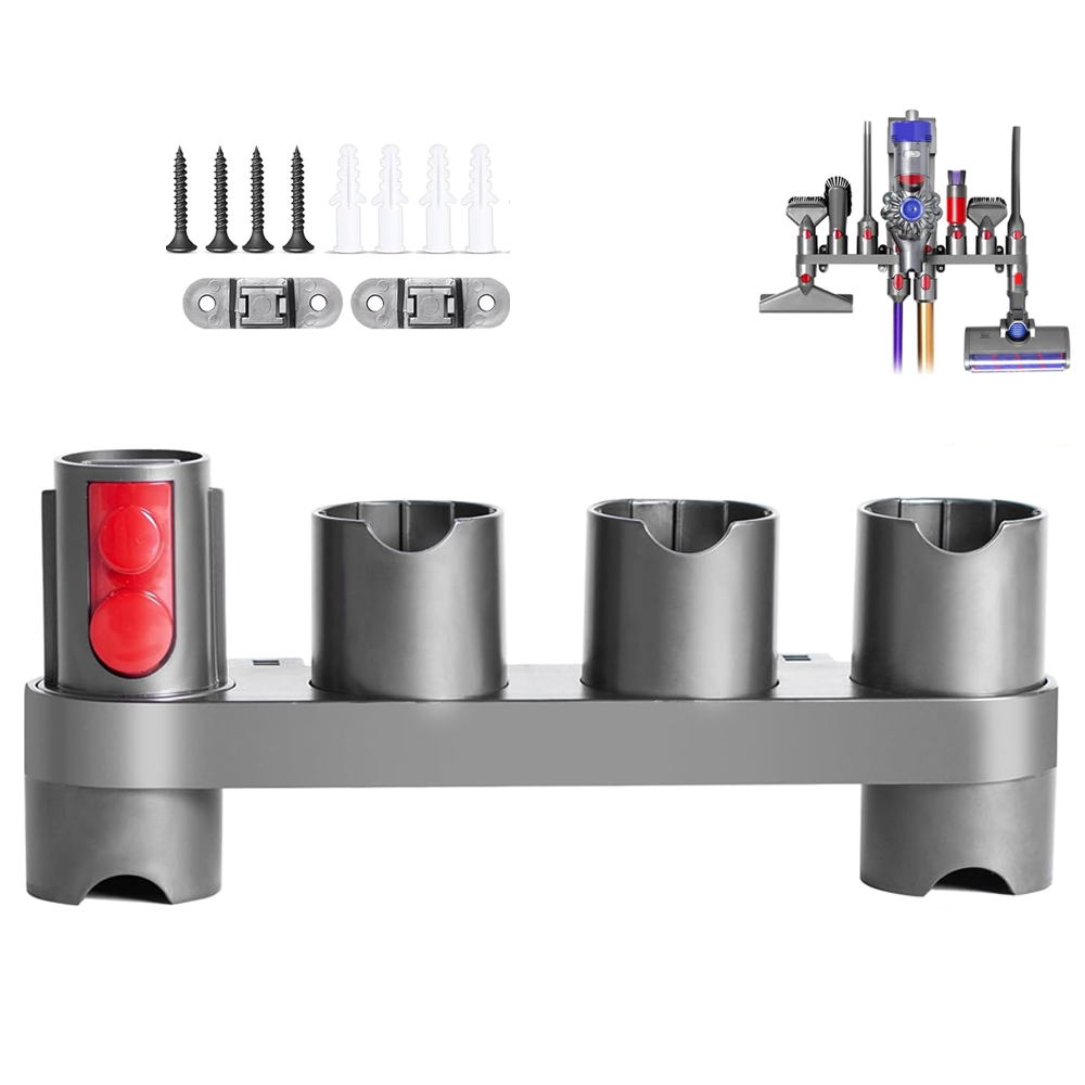 Dyson vacuum attachment storage rack