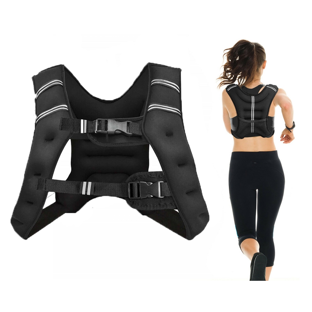 Weighted Vest 10kg Adjustable Weight Exercise Training