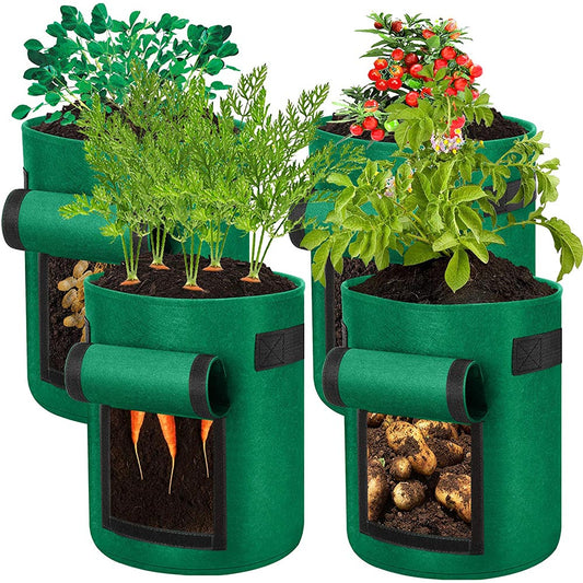 Plant Grow Bag with Window 25L 4PCs