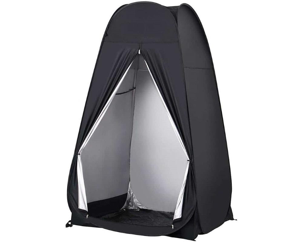 Portable Camping Shower/Toilet Tent Black