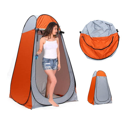 Portable pop up shower tent