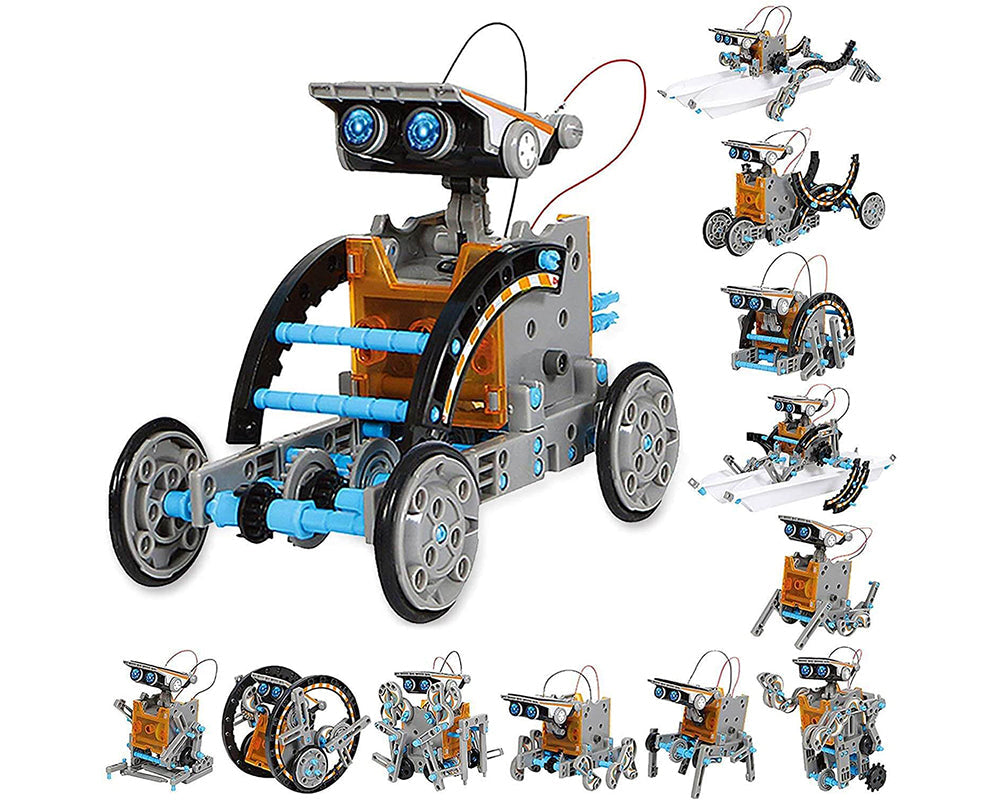 Solar robot kit with 190 pieces