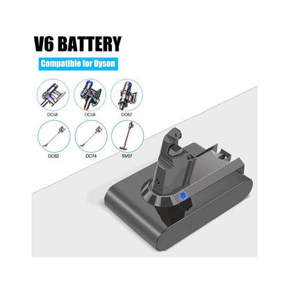 Replacement Dyson V6 Battery 2500mAh
