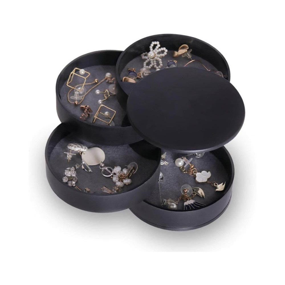 Rotatable jewelry storage box