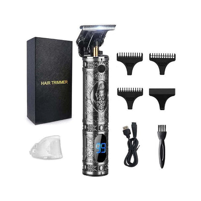 Cordless hair trimmer with LED display